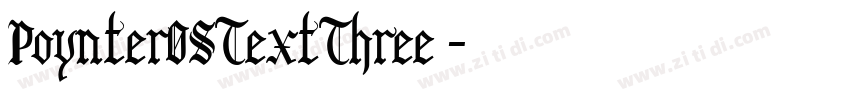 PoynterOSTextThree 字体转换